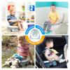 imageOrzbow Portable Travel Potty Seat for Toddlers with Splash Guard Foldable Potty Training Toilet for Boys ampamp Girls On The Go Kids Car Potty Includes Free Travel Bag and Disposable Potty Liners KhakiGray