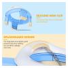 imageOrzbow Portable Travel Potty Seat for Toddlers with Splash Guard Foldable Potty Training Toilet for Boys ampamp Girls On The Go Kids Car Potty Includes Free Travel Bag and Disposable Potty Liners KhakiBlue