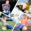 imageOrzbow Portable Travel Potty Seat for Toddlers with Splash Guard Foldable Potty Training Toilet for Boys ampamp Girls On The Go Kids Car Potty Includes Free Travel Bag and Disposable Potty Liners KhakiKhaki  Bear