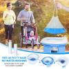 imageOrzbow Portable Travel Potty Seat for Toddlers with Splash Guard Foldable Potty Training Toilet for Boys ampamp Girls On The Go Kids Car Potty Includes Free Travel Bag and Disposable Potty Liners KhakiBlue