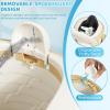 imageOrzbow Portable Travel Potty Seat for Toddlers with Splash Guard Foldable Potty Training Toilet for Boys ampamp Girls On The Go Kids Car Potty Includes Free Travel Bag and Disposable Potty Liners KhakiKhaki  Bear