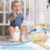 imageOrzbow Portable Travel Potty Seat for Toddlers with Splash Guard Foldable Potty Training Toilet for Boys ampamp Girls On The Go Kids Car Potty Includes Free Travel Bag and Disposable Potty Liners KhakiKhaki  Bear