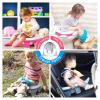imageOrzbow Portable Travel Potty Seat for Toddlers with Splash Guard Foldable Potty Training Toilet for Boys ampamp Girls On The Go Kids Car Potty Includes Free Travel Bag and Disposable Potty Liners KhakiPink