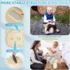 imageOrzbow Portable Travel Potty Seat for Toddlers with Splash Guard Foldable Potty Training Toilet for Boys ampamp Girls On The Go Kids Car Potty Includes Free Travel Bag and Disposable Potty Liners KhakiKhaki  Bear
