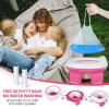 imageOrzbow Portable Travel Potty Seat for Toddlers with Splash Guard Foldable Potty Training Toilet for Boys ampamp Girls On The Go Kids Car Potty Includes Free Travel Bag and Disposable Potty Liners KhakiPink