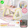 imageOrzbow 2IN1 Potty Training Toilet Seat with Step Stool for Toddler Stability Training Potty Seat for Kids Boys Girls with Splash Guard and AntiSlip Pad Adjustable Ladder ampamp Potty Seat Height GreyPink  White