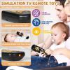 imageOrzbow Baby Remote Control Toy for 6 Months with Music TV Remote Toy with Realistic Light and Sound  English French and Spanish for Infant Play  BPA Free WhiteBlack  Classic