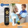 imageOrzbow Baby Remote Control Toy for 6 Months with Music TV Remote Toy with Realistic Light and Sound  English French and Spanish for Infant Play  BPA Free WhiteBlack  Classic