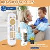 imageOrzbow Baby Remote Control Toy for 6 Months with Music TV Remote Toy with Realistic Light and Sound  English French and Spanish for Infant Play  BPA Free WhiteWhite  Classic