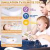 imageOrzbow Baby Remote Control Toy for 6 Months with Music TV Remote Toy with Realistic Light and Sound  English French and Spanish for Infant Play  BPA Free WhiteWhite  Classic