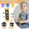 imageOrzbow Baby Remote Control Toy for 6 Months with Music TV Remote Toy with Realistic Light and Sound  English French and Spanish for Infant Play  BPA Free WhiteBlack With Teether Cover