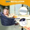 imageOrzbow Hook On High Chair Portable Table Highchair Seat for Babies ampamp Toddlers 636 Months Collapsible Clip On Counter High Chair with Carry Bag for Travel Home and Restaurant Easy Clean GrayDark Blue