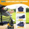 imageOrzbow Hook On High Chair Portable Table Highchair Seat for Babies ampamp Toddlers 636 Months Collapsible Clip On Counter High Chair with Carry Bag for Travel Home and Restaurant Easy Clean GrayDark Blue