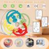 imageOrzbow Sensory Teething Toys for Babies Montessori Toys 318 Months Infant Teethers Relief Silicone Baby Rattle BPA Free BlueBeige