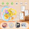 imageOrzbow Sensory Teething Toys for Babies Montessori Toys 318 Months Infant Teethers Relief Silicone Baby Rattle BPA Free BlueYellow