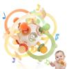 imageOrzbow Sensory Teething Toys for Babies Montessori Toys 318 Months Infant Teethers Relief Silicone Baby Rattle BPA Free BlueBrown