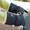 imageOrzbow Faux Sheepskin Stroller Gloves Universal Winter AntiFreeze Mittens for Stroller Handlebars Waterproof Warm Extra Thick HandMuff for Cold Weather Winter Stroller Accessories Light GreyBlack  Faux Sheepskin Liner