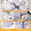 imageOrzbow Faux Sheepskin Stroller Gloves Universal Winter AntiFreeze Mittens for Stroller Handlebars Waterproof Warm Extra Thick HandMuff for Cold Weather Winter Stroller Accessories Light GreyLight Grey  Faux Sheepskin Liner