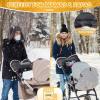 imageOrzbow Faux Sheepskin Stroller Gloves with Phone Pockets Winter Extra Thick Mittens for Baby Stroller Cozy ampamp Warm Antifreeze Hand Muff Easily Attaches to Stroller for Parents Caregivers Dark GrayFaux Sheepskin Lining  Dark Gray