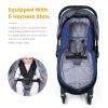 imageOrzbow Footmuff for Stroller Christmas GiftWeatherproof AntiKick Universal Toddler Sleeping BagRemovable Warm Coral Fleece Lined Stroller Bunting Bag Footmuff BlackDenimBlue