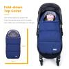 imageOrzbow Footmuff for Stroller Christmas GiftWeatherproof AntiKick Universal Toddler Sleeping BagRemovable Warm Coral Fleece Lined Stroller Bunting Bag Footmuff BlackDenimBlue