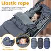 imageOrzbow Universal Footmuff for Baby Winter Warm Stroller Bunting Bag Waterproof Windproof Warm Coral Fleece Lined Toddler Stroller Sleeping Bag Light GreyGrey