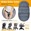 imageOrzbow Universal Footmuff for Baby Winter Warm Stroller Bunting Bag Waterproof Windproof Warm Coral Fleece Lined Toddler Stroller Sleeping Bag Light GreyGrey
