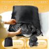 imageOrzbow Universal Stroller Bunting Bag with Extra Footmuff for Toddler Kids Warm Waterproof Stroller Blanket Winter Cover Baby Bunting Bag  Protect Babies from Cold Winds Dark GreyBlack