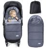 imageOrzbow Footmuff for Stroller Christmas GiftWeatherproof AntiKick Universal Toddler Sleeping BagRemovable Warm Coral Fleece Lined Stroller Bunting Bag Footmuff BlackBlackB