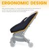 imageOrzbow Stroller Footmuff Universal  Faux Wool Baby Bunting Bag  Warm Weatherproof Adjustable Buckles  Winter Stroller Zipper Blanket Cover  Baby Sleeping Bag for Cold Weather Accessories BlackBlack