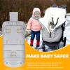 imageOrzbow Universal Footmuff for Baby Winter Warm Stroller Bunting Bag Waterproof Windproof Warm Coral Fleece Lined Toddler Sleeping Bag Light GreyLight Grey