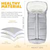 imageOrzbow Universal Footmuff for Baby Winter Warm Stroller Bunting Bag Waterproof Windproof Warm Coral Fleece Lined Toddler Sleeping Bag Light GreyLight Grey