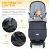 imageOrzbow Warm Bunting Bag UniversalChristmas Gifts Stroller Sleeping Bag Cold WeatherWaterproof Toddler Footmuff Dark GreyBlack