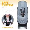 imageOrzbow Warm Bunting Bag UniversalChristmas Gifts Stroller Sleeping Bag Cold WeatherWaterproof Toddler Footmuff Dark GreyDark grey