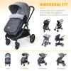 imageOrzbow Warm Bunting Bag UniversalChristmas Gifts Stroller Sleeping Bag Cold WeatherWaterproof Toddler Footmuff Dark GreyDark grey