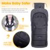 imageOrzbow Warm Bunting Bag UniversalStroller Sleeping Bag Cold WeatherWaterproof Toddler Footmuff Light Grey LargeDark Grey