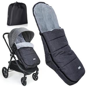 imageOrzbow Warm Bunting Bag UniversalChristmas Gifts Stroller Sleeping Bag Cold WeatherWaterproof Toddler Footmuff Dark GreyBlack