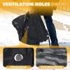 imageOrzbow Baby Car Seat Cover Winter Carseat Cover with Zipper Access Weather ampamp Wind Proof Side Breathable Compatible with Doona Car Seats and Strollers Newborn Essentials Carrier Canopy Light GreyBlack  Diamond Pattern Grid
