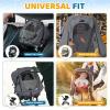 imageOrzbow Baby Car Seat Cover Winter Carseat Cover with Zipper Access Weather ampamp Wind Proof Side Breathable Compatible with Doona Car Seats and Strollers Newborn Essentials Carrier Canopy Light GreyDark Grey