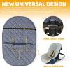 imageOrzbow Canopy Style Bunting Bag Weather in Car Seats and Strollers Infant Blanket Warm in WinterGreyGrey