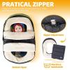 imageOrzbow Car Seat Covers for Babies Winter Universal Baby Car Seat Cover with Adjustable Collar Waterproof Carseat Cover with Zipper Warm Coral Fleece Detachable and Machine Washable BlackDark Gray