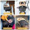 imageOrzbow Faux Sheepskin Winter Car Seat Cover for Babies Water Repellent Bunting Bag for Car Seats ampamp Strollers Warm and Cozy Carseat Footmuff to Protect Baby from Cold Wind Machine Washable GrayFaux Sheepskin Lining  Dark Gray