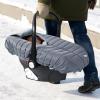 imageOrzbow Winter Car Seat Cover  Baby Car Seat Cocoon Cover for Boys ampamp Girls Warm Carseat Canopy Cover to Protect Baby from Wind Rain ampamp Snow Waterproof Universal Fit for Infant Car Seat GreyGray