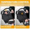 imageOrzbow Winter Car Seat Cover  Baby Car Seat Cocoon Cover for Boys ampamp Girls Warm Carseat Canopy Cover to Protect Baby from Wind Rain ampamp Snow Waterproof Universal Fit for Infant Car Seat GreyBlack