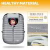 imageOrzbow Winter Car Seat Cover  Baby Car Seat Cocoon Cover for Boys ampamp Girls Warm Carseat Canopy Cover to Protect Baby from Wind Rain ampamp Snow Waterproof Universal Fit for Infant Car Seat GreyLight Grey