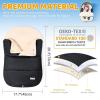 imageOrzbow Winter Car Seat Cover for Babies Universal Baby Car Seat Bunting Bag with Adjustable Collar Waterproof Carseat Cover with Zipper Warm Berber Fleece Detachable and Machine Washable BlackBlack