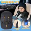 imageOrzbow Winter Car Seat Cover for Babies Universal Baby Car Seat Bunting Bag with Adjustable Collar Waterproof Carseat Cover with Zipper Warm Berber Fleece Detachable and Machine Washable BlackDark Grey