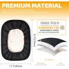 imageOrzbow Winter Car Seat Cover for Baby Carseat Universal Baby Car Seat Cover with Adjustable Collar Waterproof Carseat Cover with Zipper Warm Coral Fleece Detachable and Machine Washable Dark GreyBlack