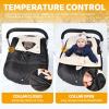 imageOrzbow Winter Car Seat Cover for Baby Carseat Universal Baby Car Seat Cover with Adjustable Collar Waterproof Carseat Cover with Zipper Warm Coral Fleece Detachable and Machine Washable Dark GreyBlack