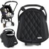 imageOrzbow Baby Car Seat Cover Winter Carseat Cover with Zipper Access Weather ampamp Wind Proof Side Breathable Compatible with Doona Car Seats and Strollers Newborn Essentials Carrier Canopy Light GreyBlack  Diamond Pattern Grid